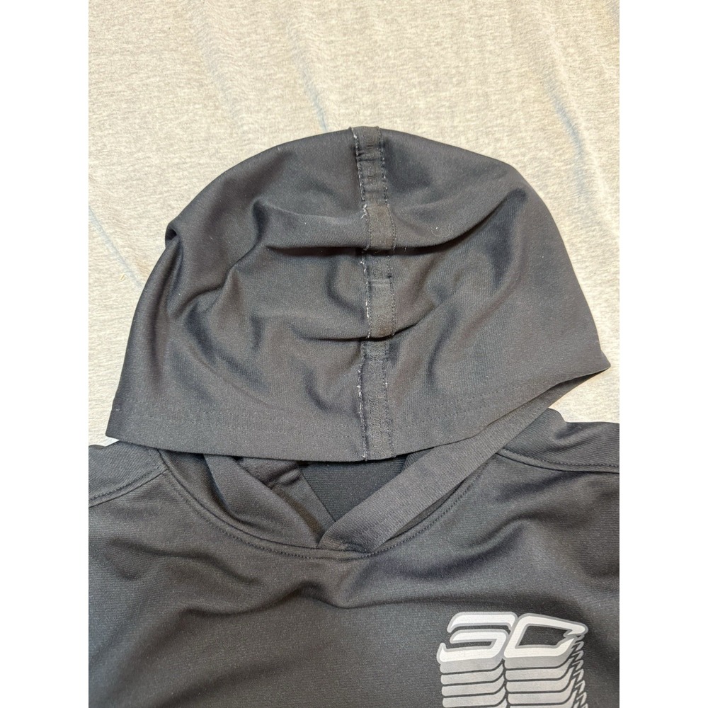 Under Armour Youth size Med Black Steph Curry Long Sleeve Boy hooded - Picture 8 of 12